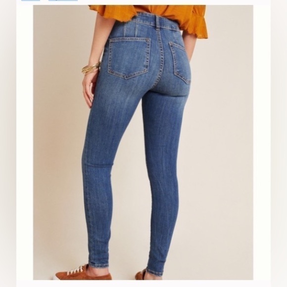 ANTHROPOLOGIE Pilcro And The Letterpress High Rise Denim Leggings - Picture 3 of 13